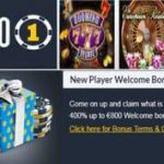 Bonos de bienvenida Casino 1 hasta por 400%