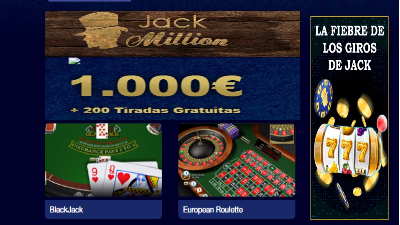 Lunes de giros gratis Casino Jack Million