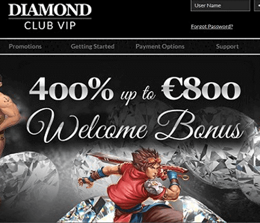diamond club vip bono