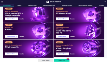 Promociones SG casino