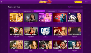 Casino en vivo Slots777