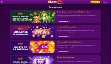 Slots777 casino promociones