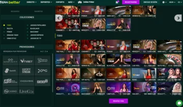 Spinbetter casino en vivo