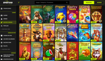 Sportuna juegos nuevos