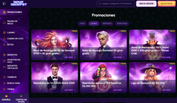 Promociones casino Novajackpot