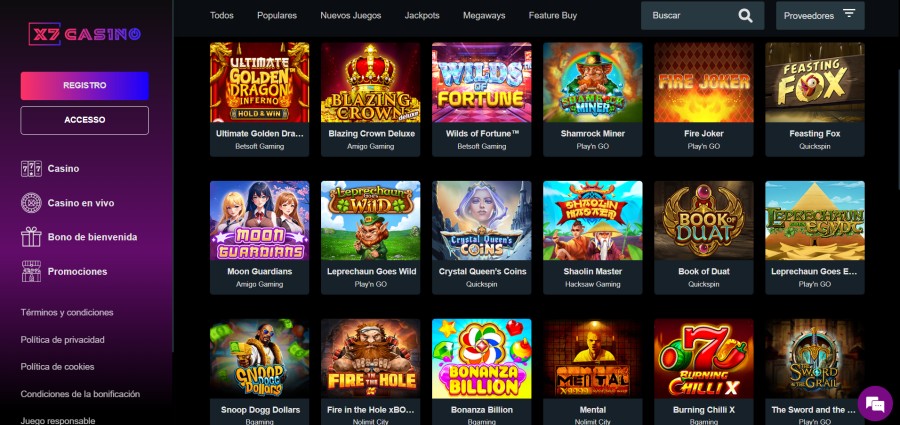 juegos x7 casino