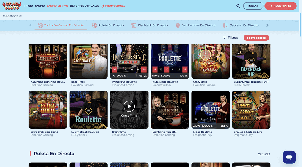 crabslots casinos en directo